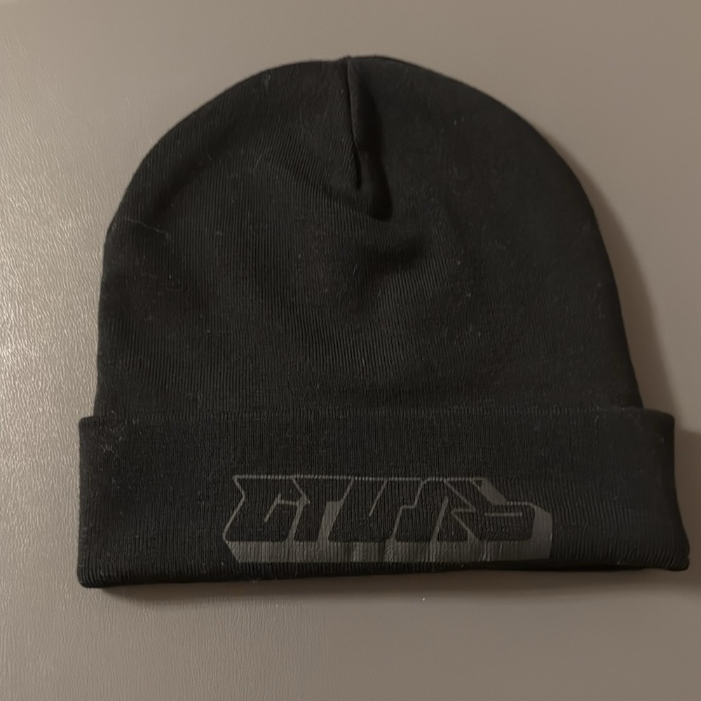 Heron Preston 100% Wool Beanie Black CТИЛЬ Logo Patch Hat - Picture 9 of 11